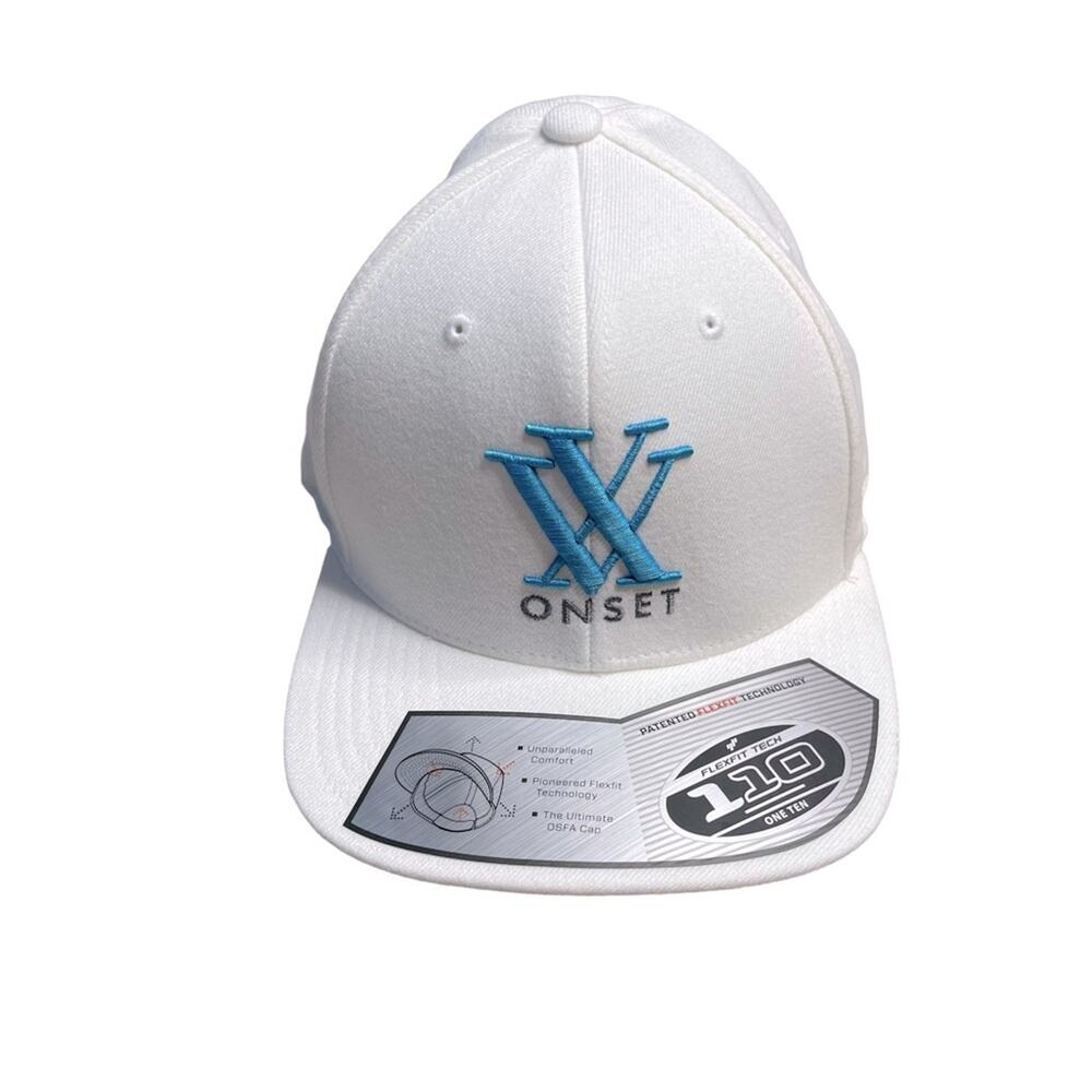 110/ONE TEN White Teal SnapBack Flexfit Tech Hat